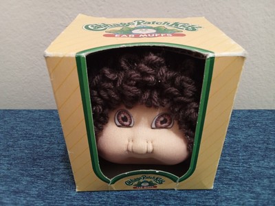 Vintage Cabbage Patch Kids Earmuffs 1980s Brown Hair Brown Eyes