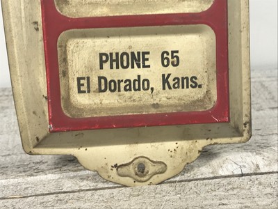 Vtg Byrd Snodgrass Ambulance Service Advertising Thermometer El Dorado KS kansas