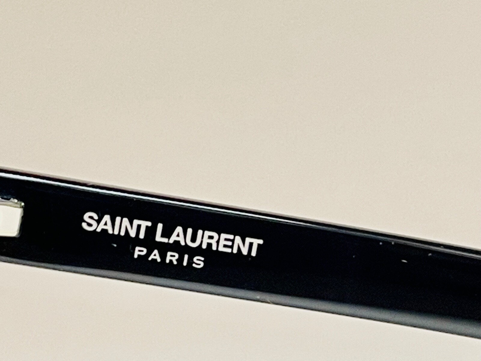 Pre-owned Saint Laurent Kate Ysl Sl214 001 Black Gray Unisex Cat Eye Logo Sunglasses 214
