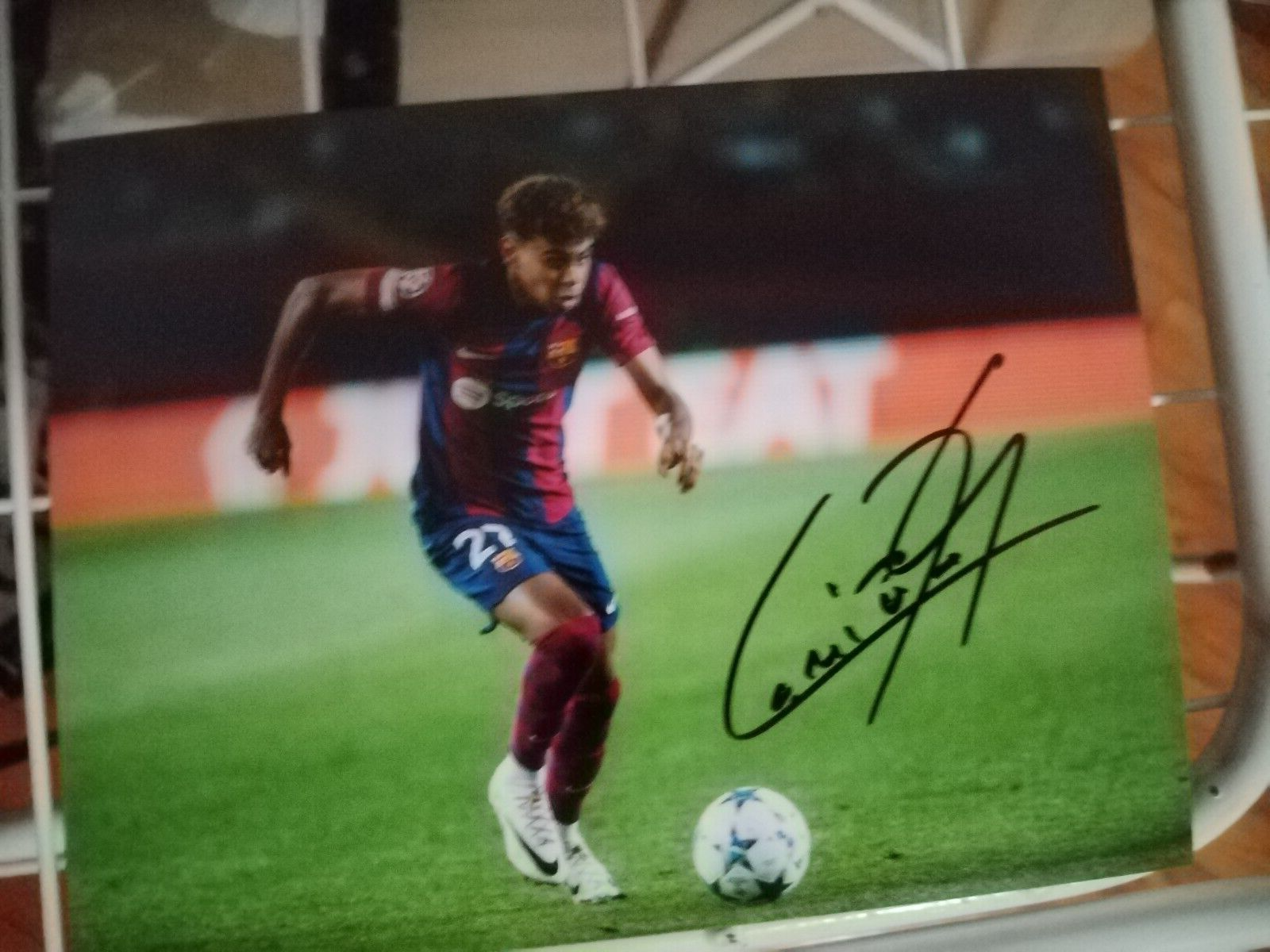 Lamine Yamal hand signed photo 2023/24 - Barcelona | eBay