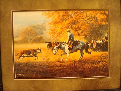 TIM COX FRAMED "FACE TO FACE" OPEN EDITON PRINT