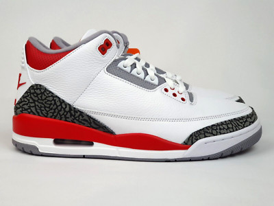 Jordan 3 Retro 'Fire Red' 2022 New (US10 Mens) Limited 4 Bred Chicago Bulls