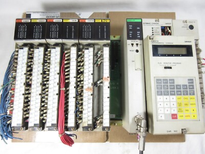 Omron, SYSMAC, 8-Slot Rack, Processor, I/O Modules, C1000H-CPU01-E2V1, Used