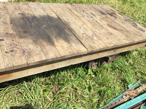 Faribault MN Nutting Railroad Baggage Or Lumber Cart Rock Solid