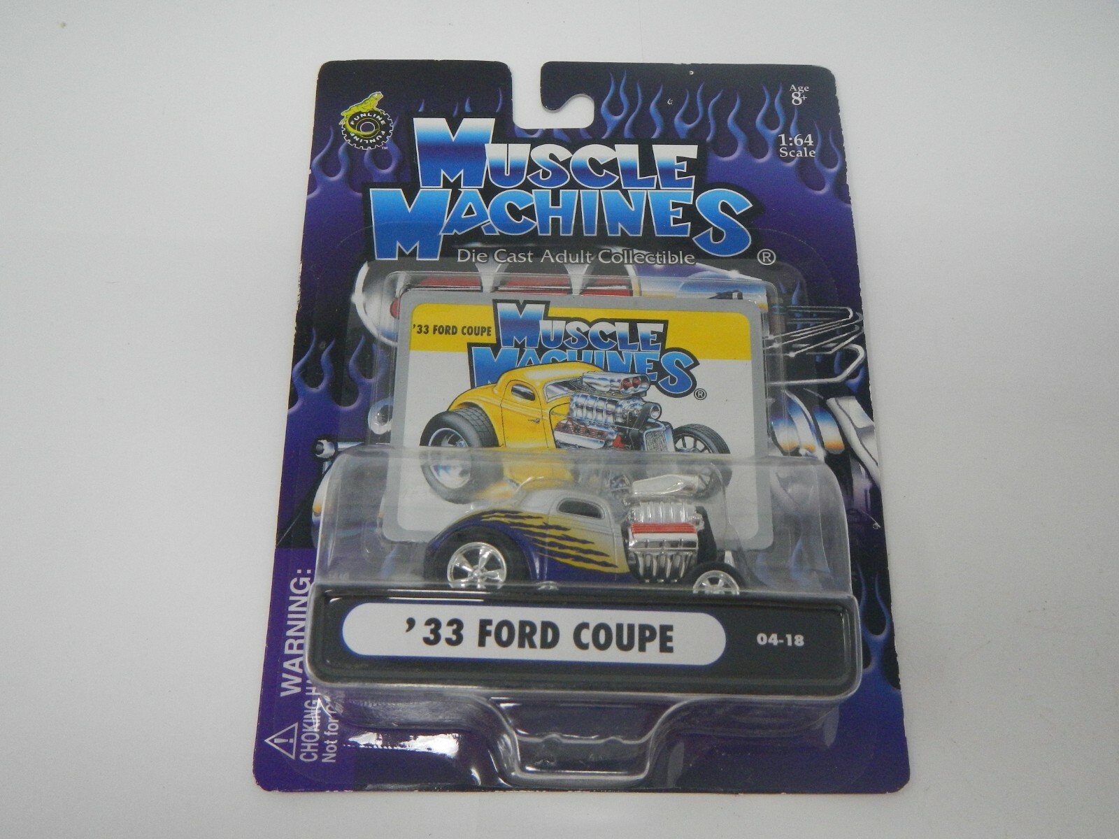 ミニカー MUSCLE MACHINES'33 FORD COUPE 1/18 MUSCLE MACHINES '33 FORD COUPE YELLOW 