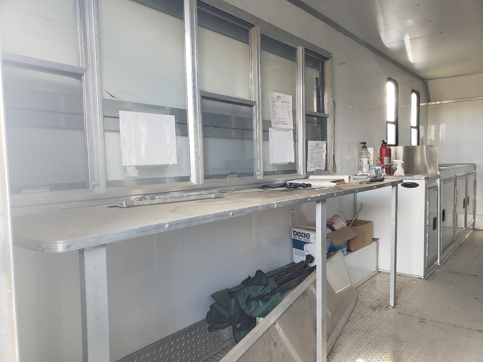 White Slightly Used Fully Loaded  Mobile Concession Trailer