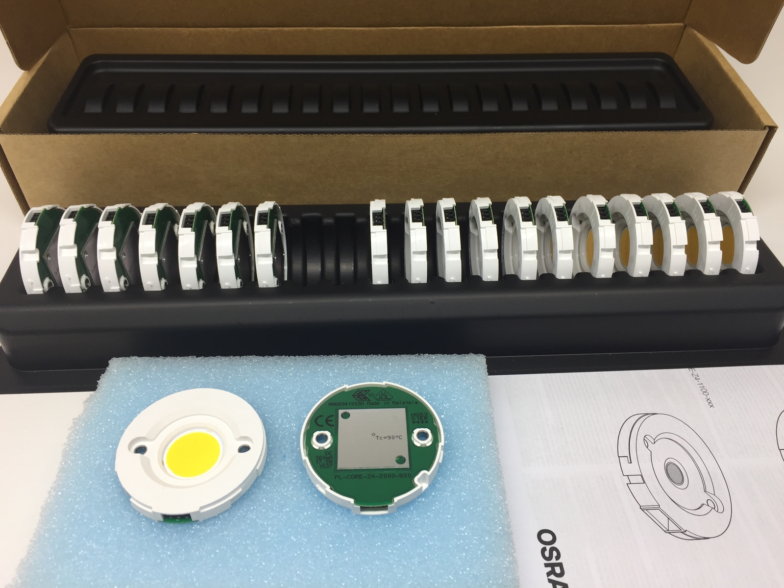 20 pieces Osram PrevaLED Core Z4 LED module 3000K 1940lm 17W