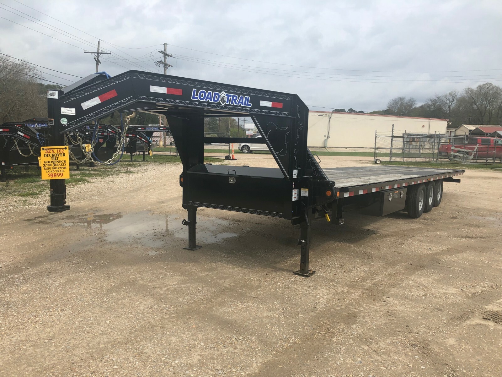 32' GOOSENECK TILT--DECKOVER TRAILER--LOAD TRAIL--3/7K--BRAND NEW