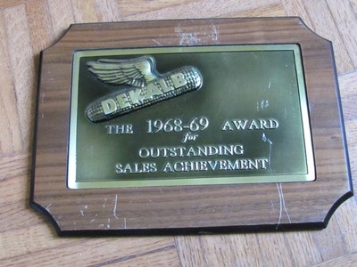 1968 69 DEKALB SEED CORN DEALER SALES AWARD PLAQUE WALL SIGN  EAR CORN