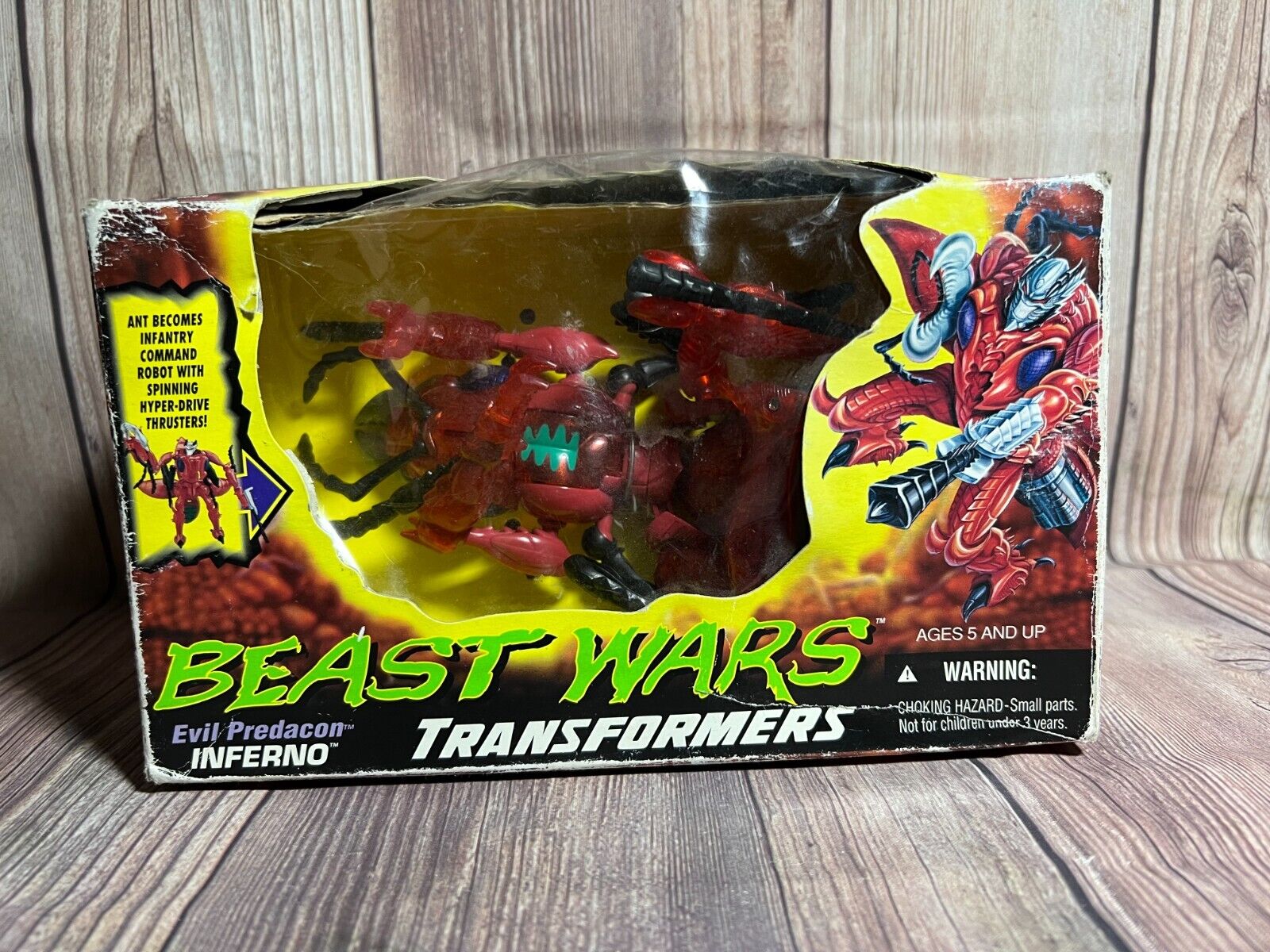 Transformers Beast Wars 1996 Hasbro Evil Predacon Inferno Brand New with Box