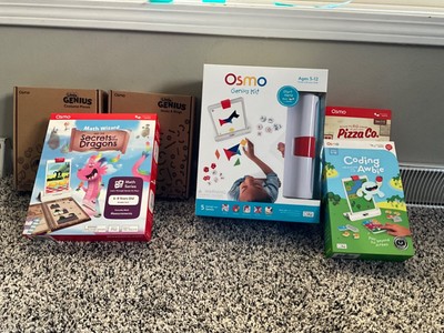 Osmo - New Little Genius Starter Kit for iPad BUNDLE W/5 extra games COMPLETE
