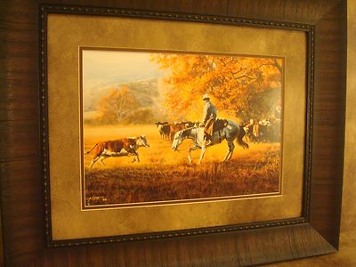 TIM COX FRAMED "FACE TO FACE" OPEN EDITON PRINT