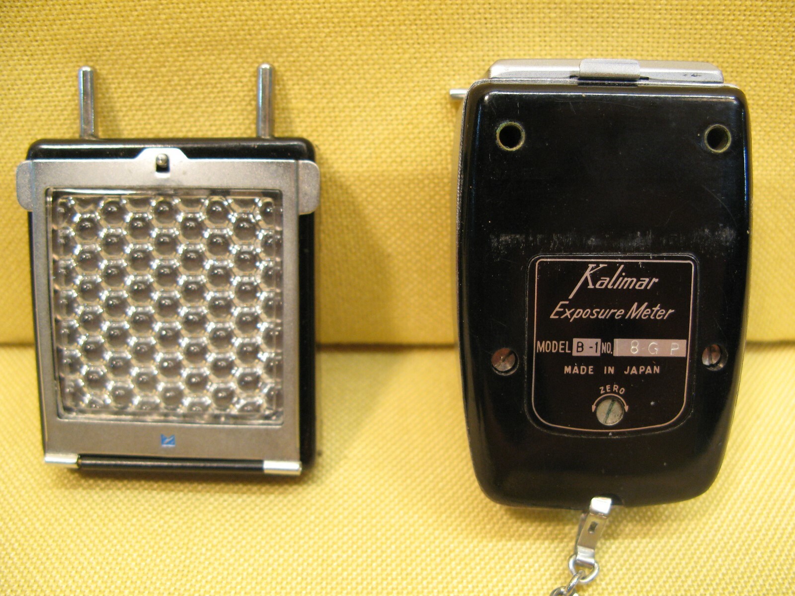 Kalimar B-1 Light Exposure Meter & 65x booster w leather cases