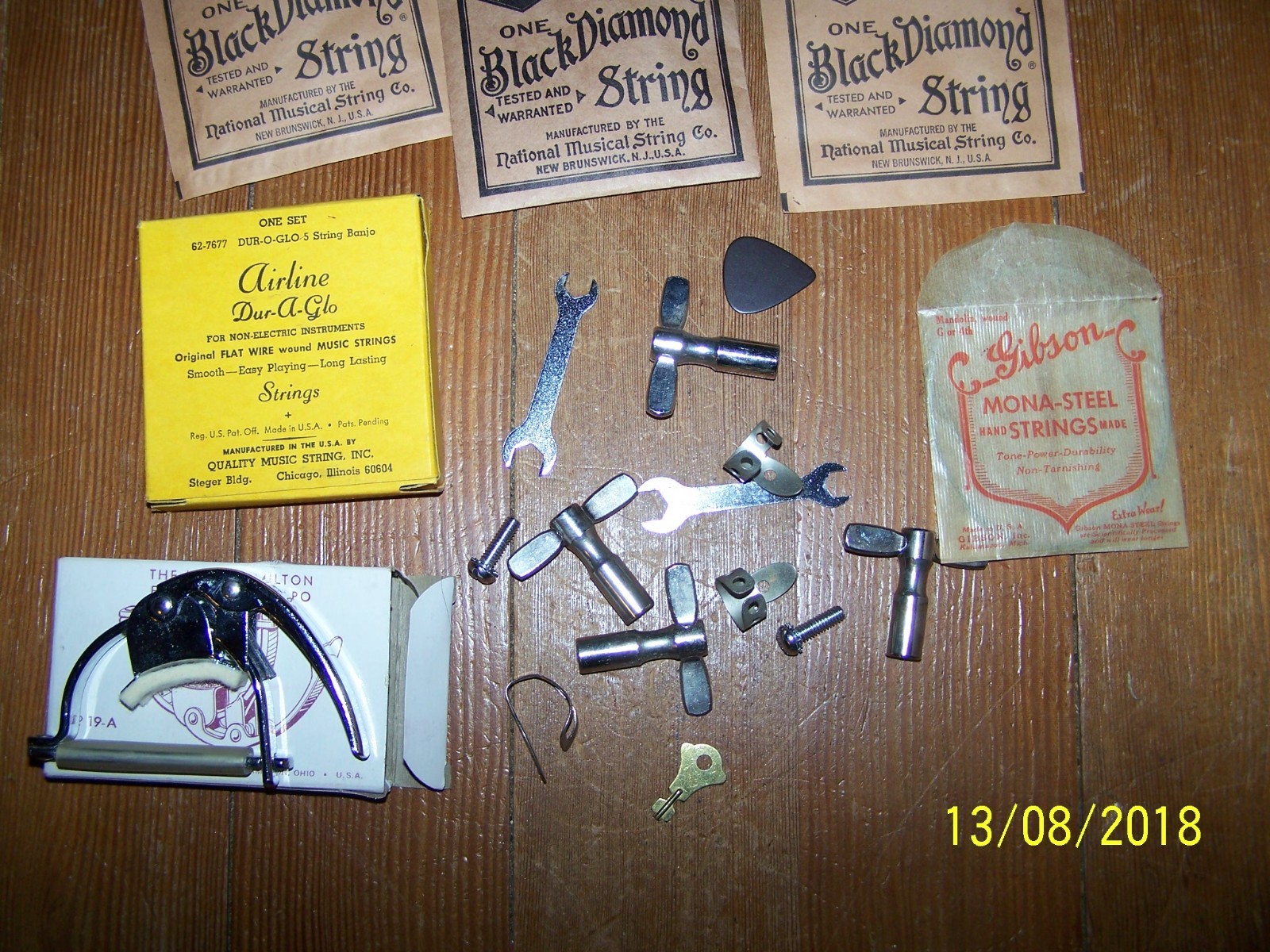 Group of Misc. Banjo Strings & Tools