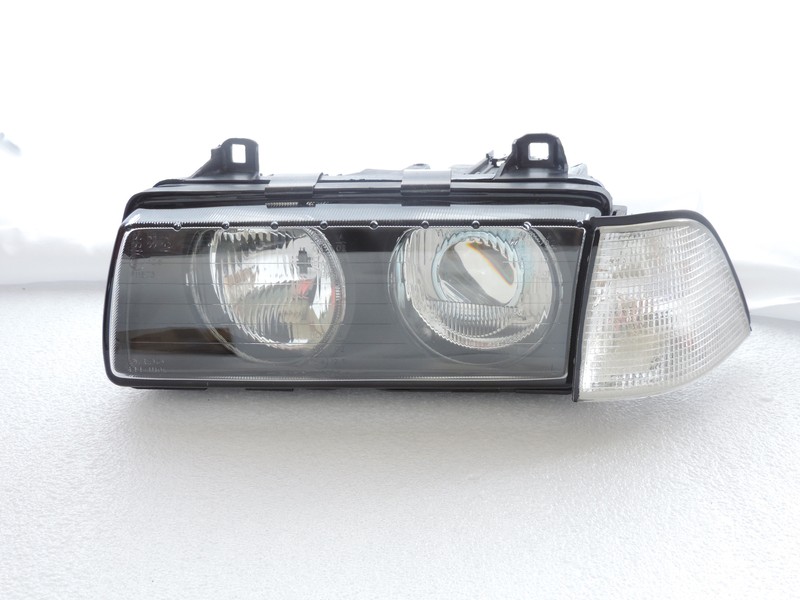 Hella Glass Lens Projector Headlight+Clear Corner Lights For BMW E36 2D