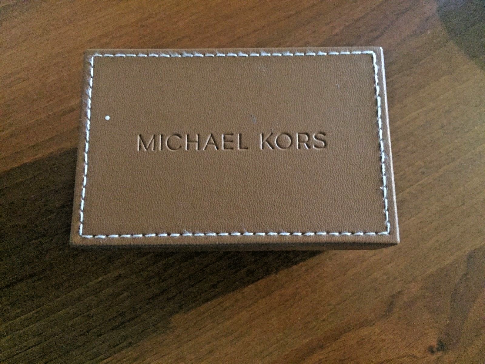 Michael Kors Watch Case  4.5 X 3 X 2 5/8 Inches Color Brown Case Only (S8)