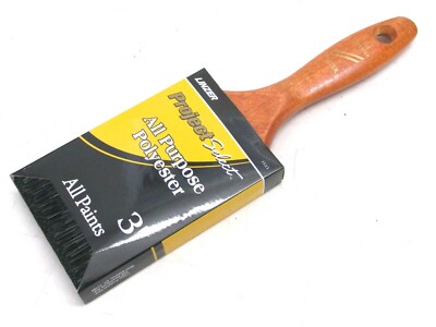 NEW! LINZER 3'' PROJECT SELECT FLAT PAINT BRUSH, ALL PURPOSE, POLYESTER, 1123