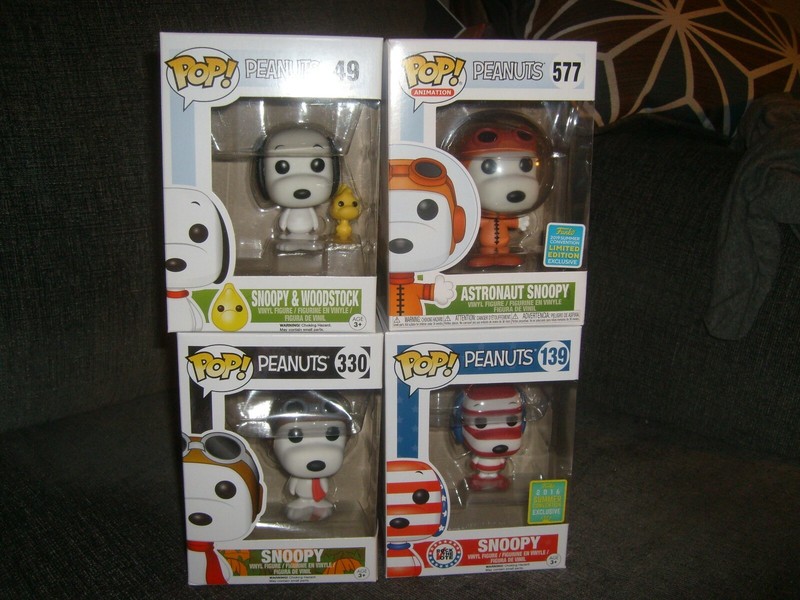 Toys Hobbies Action Figures Funko Pop Peanuts Astronaut Snoopy Sdcc 19 Exclusive Free Pop Protector