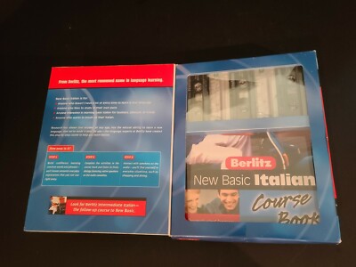 Berlitz New Basic Italian: 3 Cassette tapes and 3 Course books.