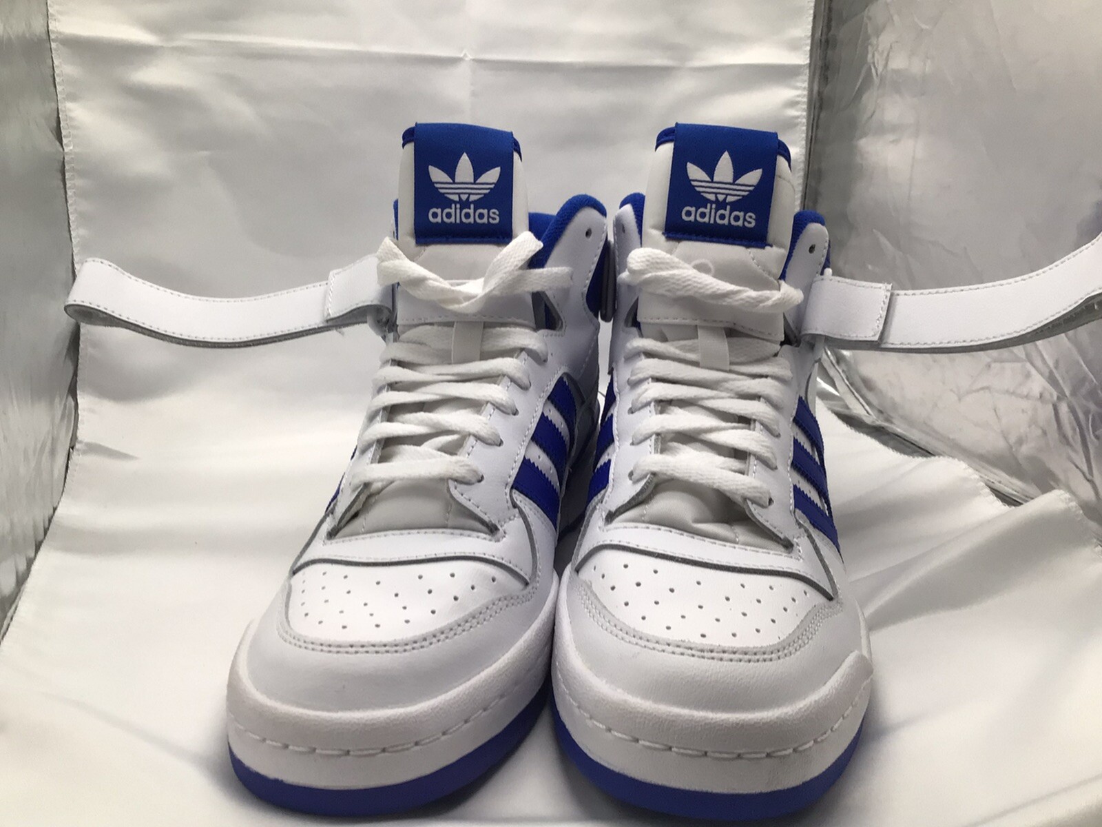 Size 9 - adidas Forum Mid White Royal Blue 2021: купить с доставкой из США,  цена 11 105 руб - (325298297316)
