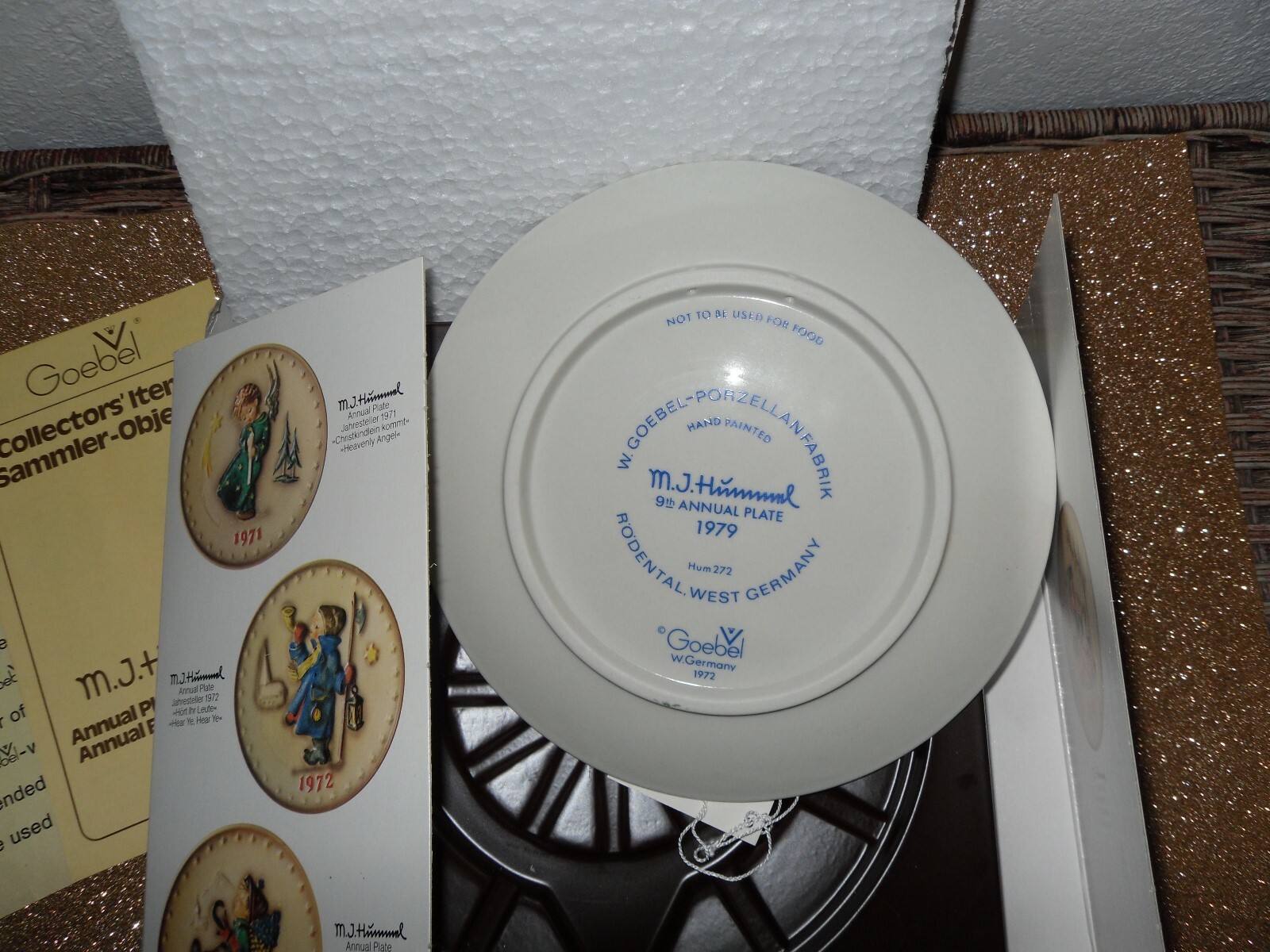 M.J. Hummel Collectors Plate (Hand-Painted)