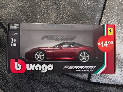 Burago - 1:24 - Race & Play Series - Ferrari - California T (closed top) - Plum
