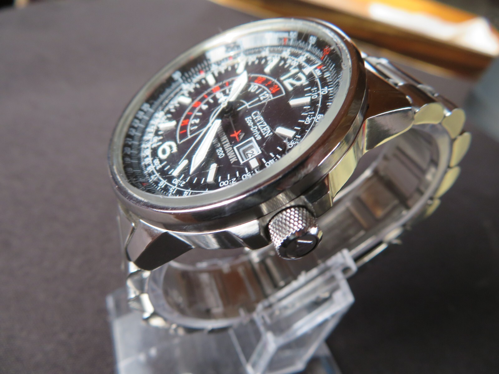 [10/11出品終]CITZEN WR200エコドライブ  Night Hawk 10/11出品終]CITZEN WR200エコドライブ Night Hawk Citizen Eco