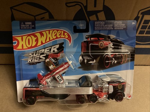 Fire Patrol Sky Show Rig W/detachable Trailer Color, Black Red Chrome