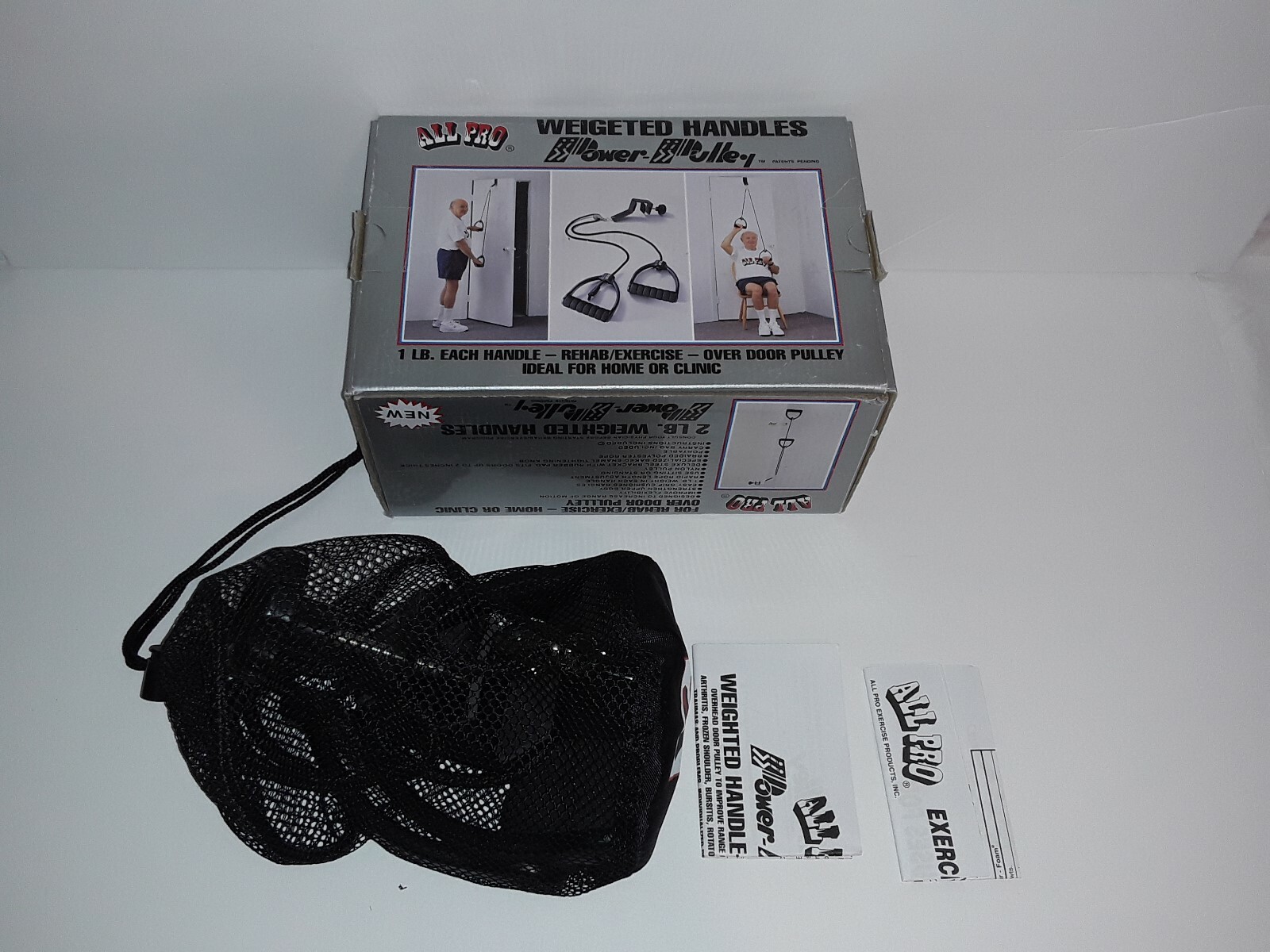 All Pro 2-LB Weighted Handles Power Pulley # 445 Home / Clinic Over Door Pulley