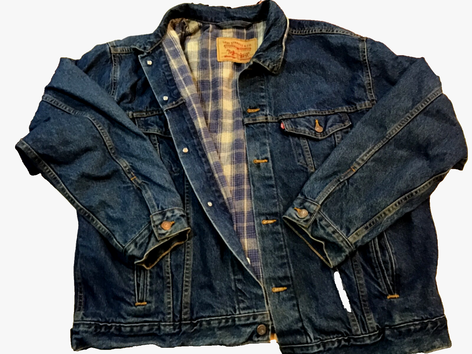 Levi’s AUTHORIZED VINTAGE TRUCKER JACKET Vintage Levis trucker blue Jean jacket lined 70699-0289 from
