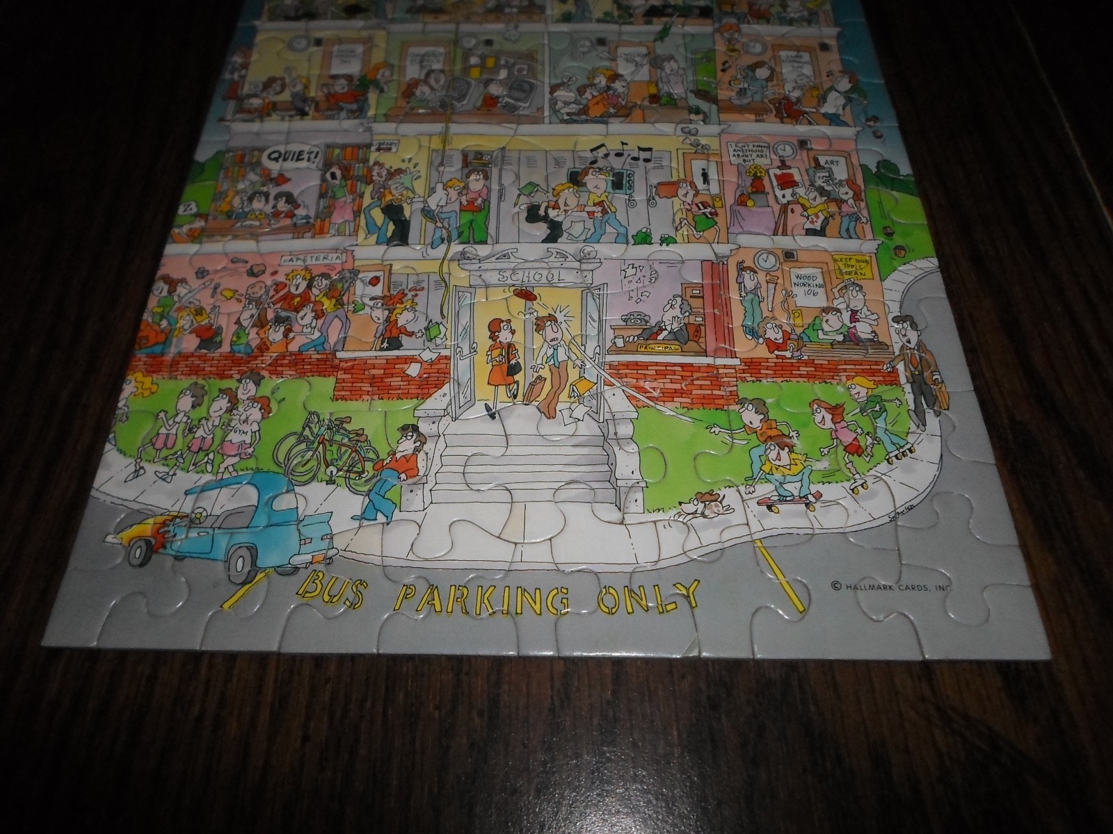 100% Complete ! Springbok 100 Piece Mini Puzzle School Daze College High PZL4728
