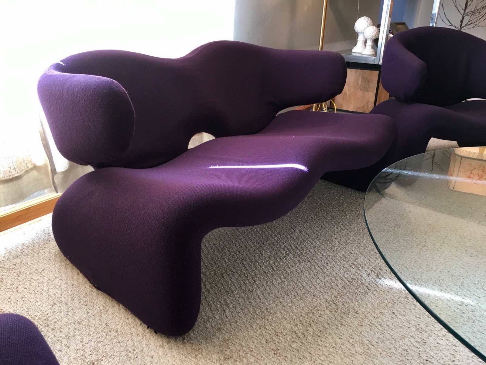 Djinn Chairs Sofa by Olivier Mourgue for Airborne 2001: A Space Odyssey Kubrick