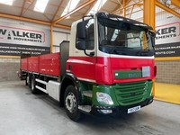 DAF CF330 *EURO 6*, 6X2 DROPSIDE FLATBED - 2017 - YX17 UUW