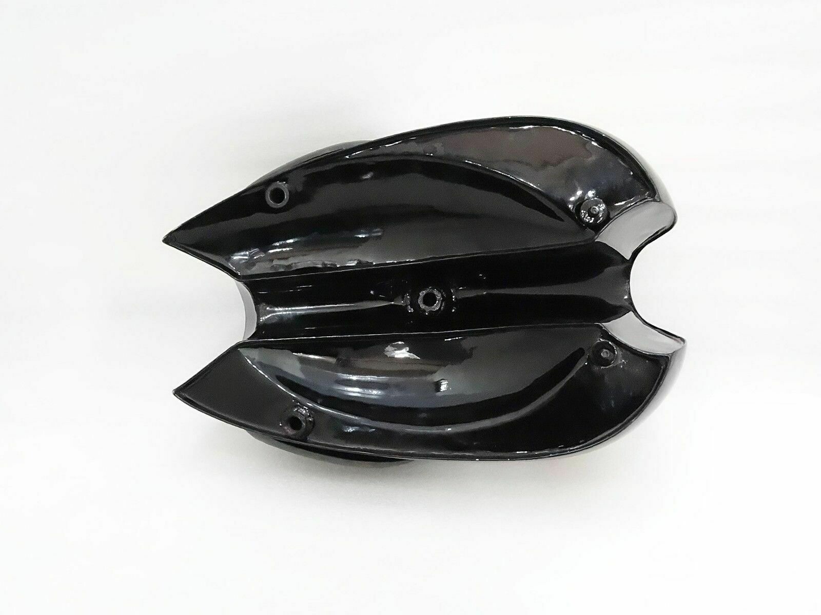 Petrol Tank With Cap & Knee Pad BSA A7 A10 Black Painted Chrome  