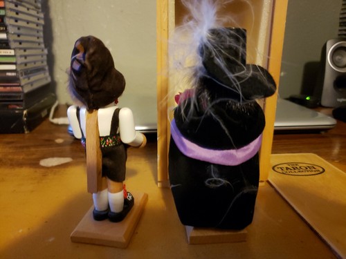 RARE Steinbach Germany Wood Bavarian Beer Man + Phantom of the Opera Nutcracker