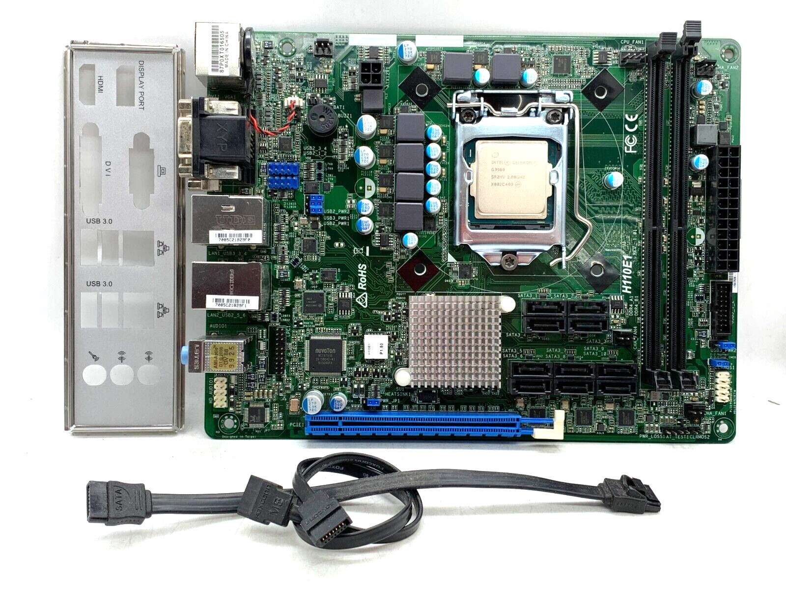 AsRock H110E1 Motherboard H110 LGA1151 DDR4 mATX Celeron AsRock H110E1 Motherboard H110 LGA1151 DDR4 mATX Celeron