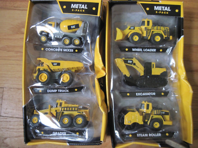 Caterpillar Cat 2 3 Packs Construction Toy Vehicles Trucks Die