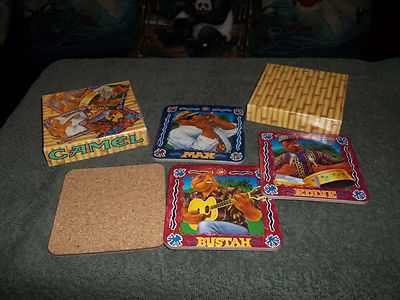 Joe Camel - Beach Club Coaster Set - cork bottoms