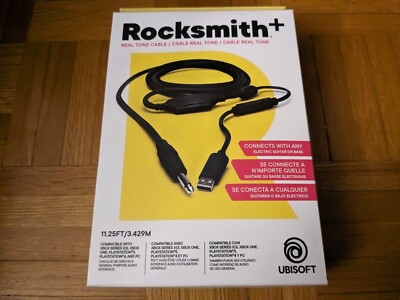 Ubisoft Rocksmith+ Real Tone Cable Guitar Cable for Console Xbox, Ps4, Ps5, Pc