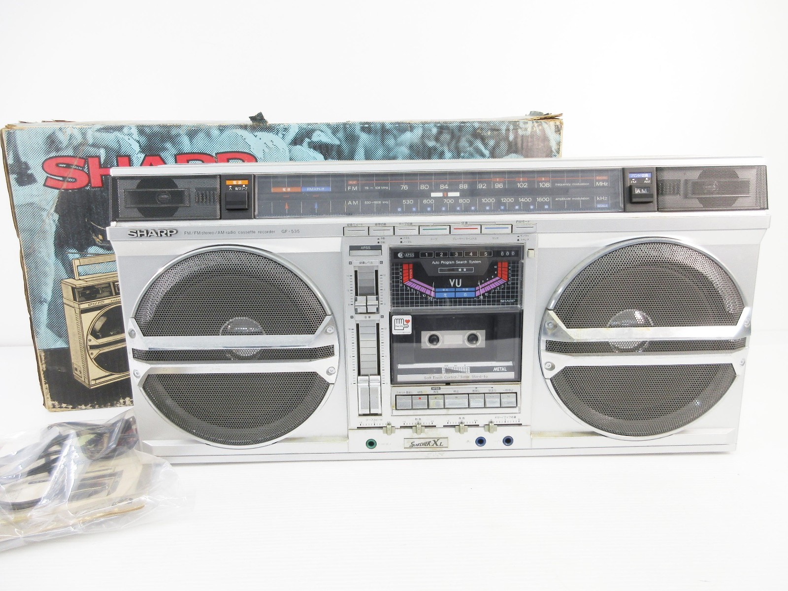 SHARP　GF-535 SHARP GF-535 Retro The Searcher-XL Big Boombox Metal 100V