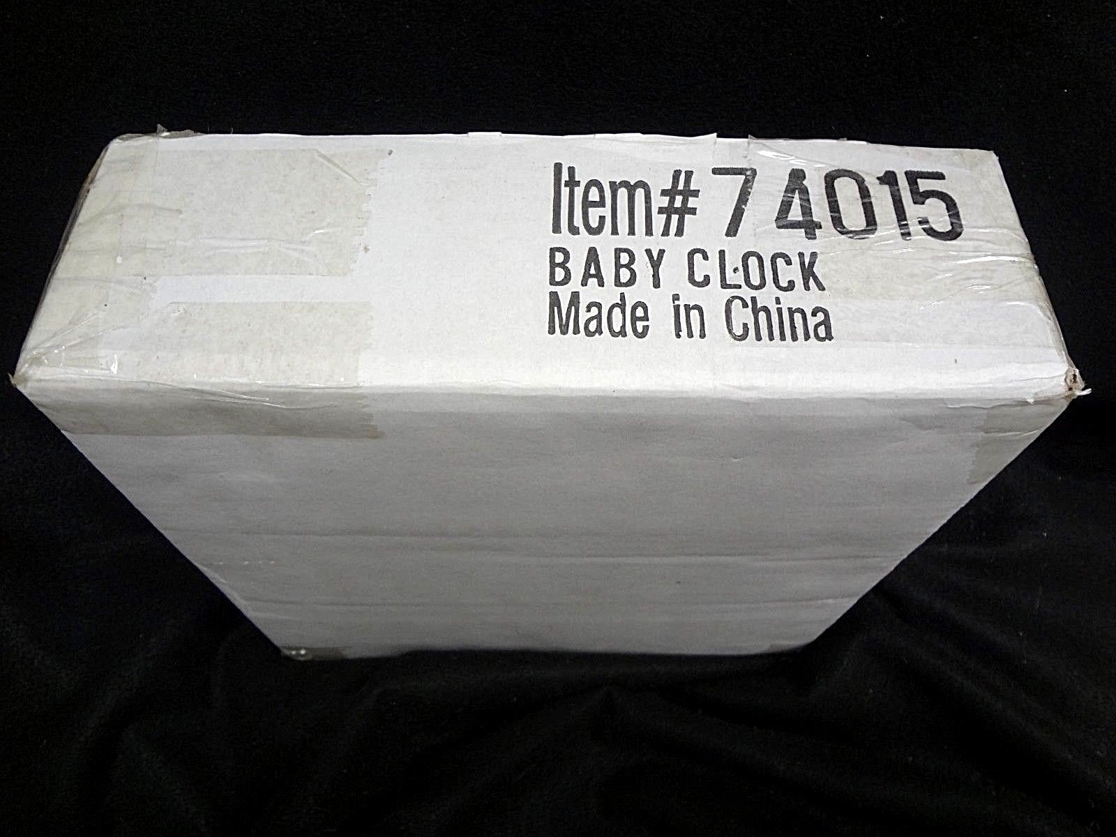 BABY CLOCK~BABY TIME: Cuddle-Change-Feed with Rattle Pendulum #74015~NEW in BOX