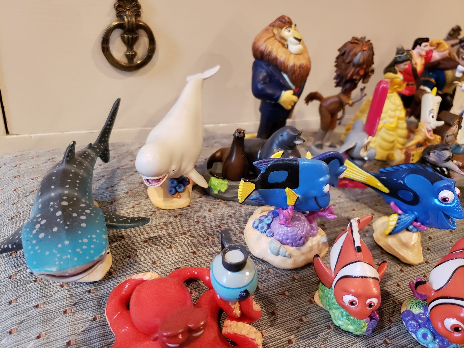 Mix Lot of 23 Disney Figures Cake Topper Finding Dory Nemo Zootopia Frozen Belle