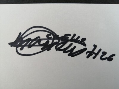 2001 West Michigan Tigers: Manolin Cuello, SIGNED 3x5 Card