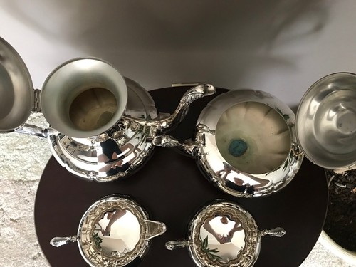 W.A  Rogers Four Piece Silver Plated Teapot Set