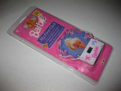 New & Sealed Barbie My First Clock 1995 Mattel HOPE - Floral w/ Tiara & Bow