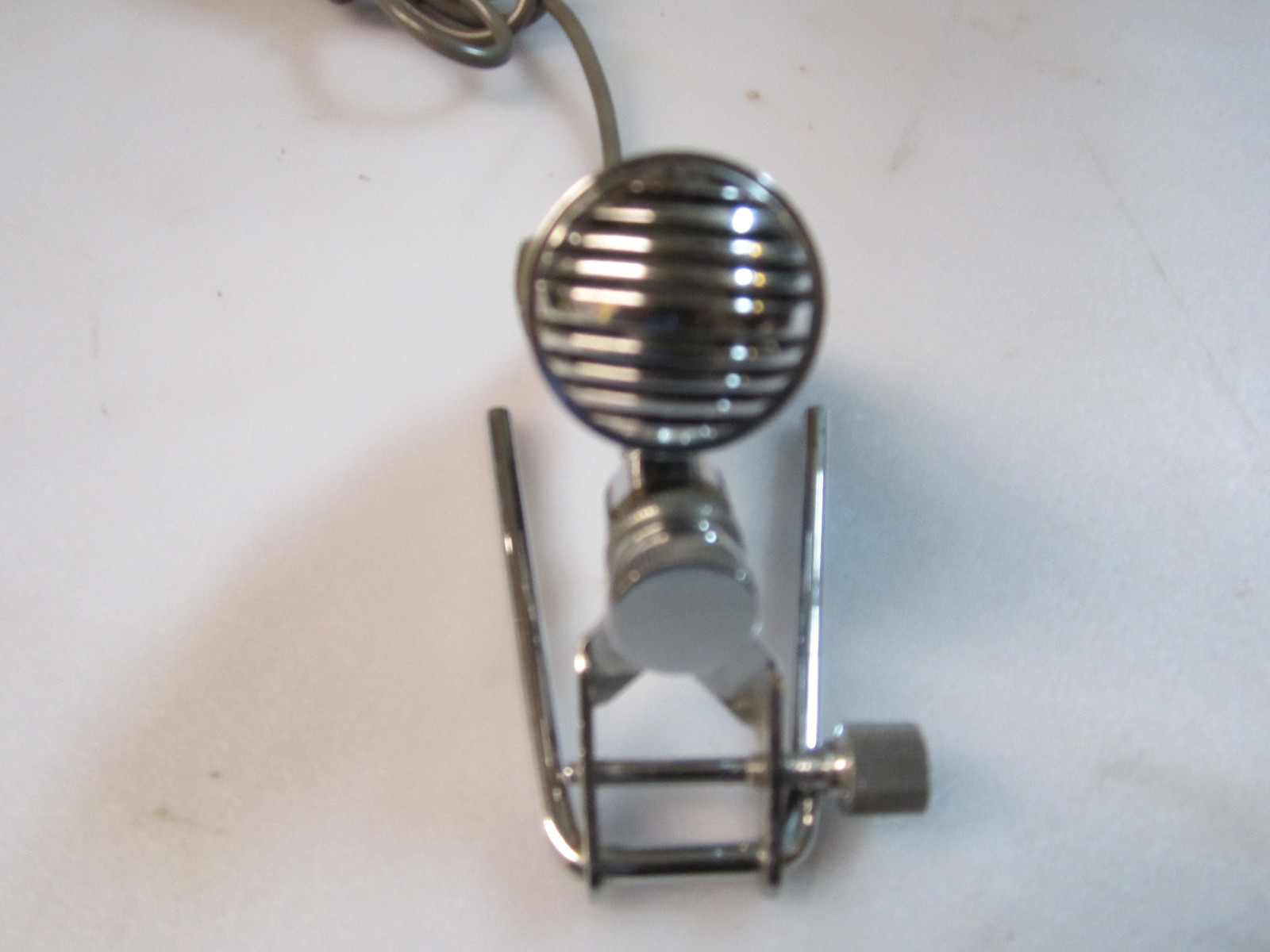 Vintage 1960s GM-178 50K OHM Chrome Bullet Dynamic Microphone with Stand