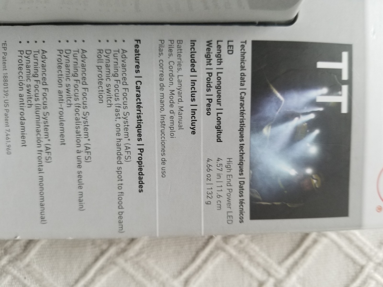 LED LENSER FLASHLIGHT TT