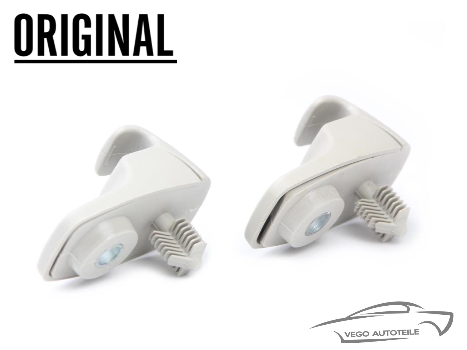 2x ORIGINAL FIAT SONNENBLENDE HALTERUNG CLIP HAKEN FÜR CITROEN JUMPER PEUGEOT