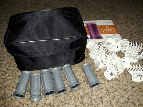 Calista Tools S12-Base Ion Hot Rollers Short Style Set Base with clips in case