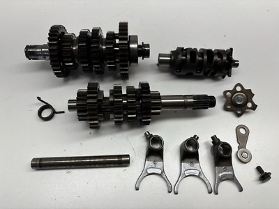 1984 Honda XL250R XL250 R Transmission Main Counter Shaft Shift Drum Fork Gears